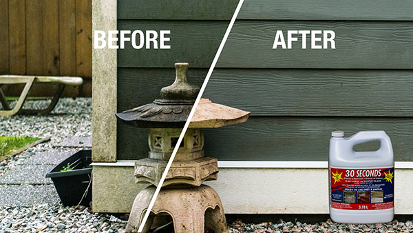 30-Seconds-Outdoor-Cleaner-Siding+Statue-Transition-Before+After